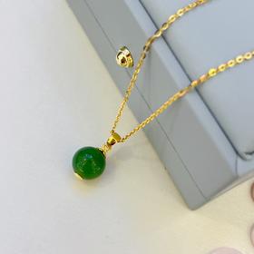 金麒麟 麒麟瑞祥 足金和田玉吊坠