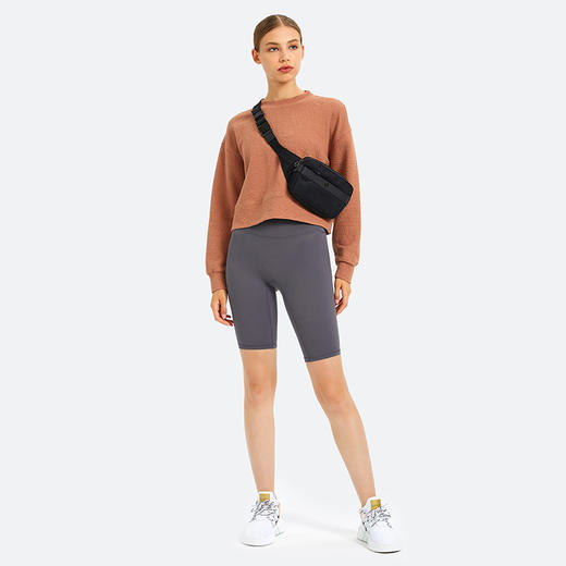 韩版户外运动健身短款宽松休闲卫衣 商品图6