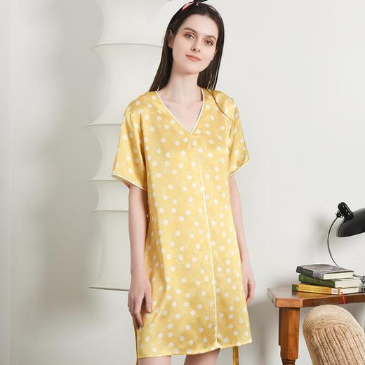 3楼 美标复古印花真丝睡裙330271 商品图0