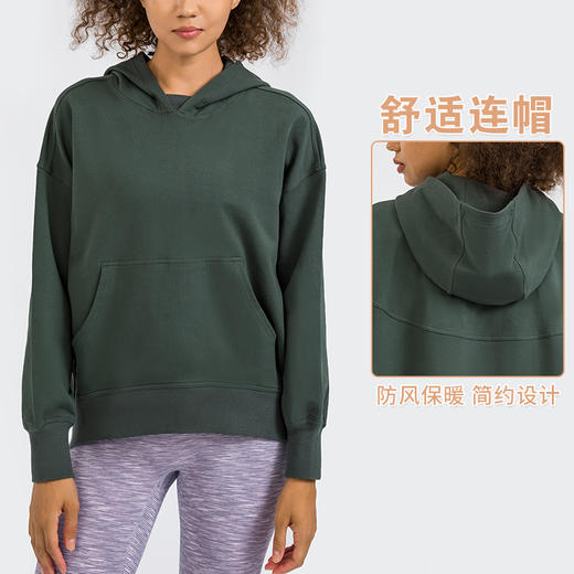 秋冬新款宽松连帽运动卫衣 商品图4