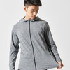 春季新款运动长袖拉链开衫恤速干透气吸湿排汗连帽T恤 浅花灰 165/84A 商品缩略图3
