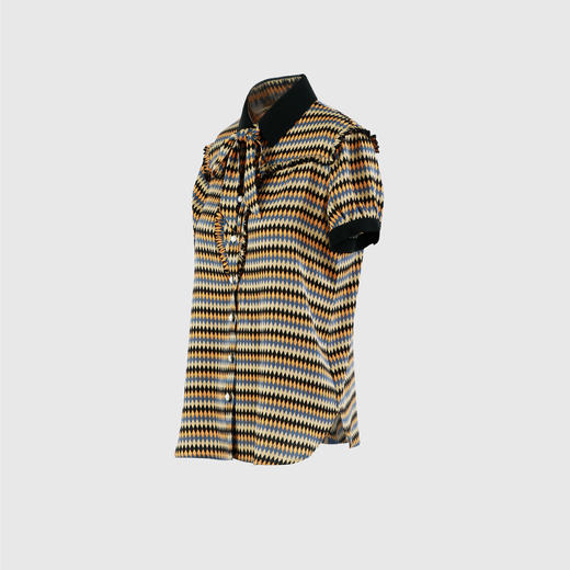 木耳边系带上衣 商品图1