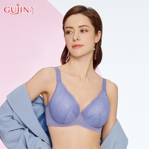 古今立体裁剪记忆钢圈长三角全罩杯包容 稳固加宽肩带文胸0M213 商品图0