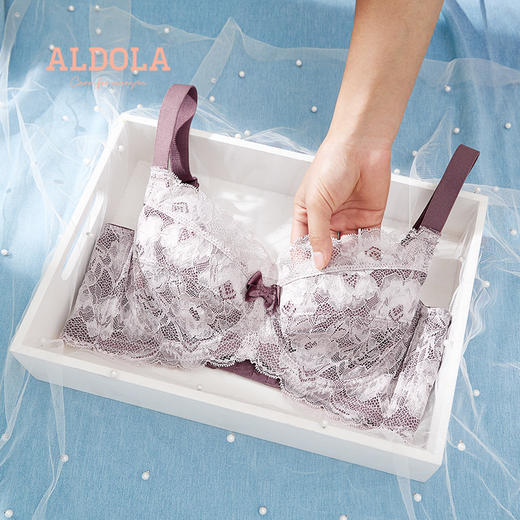 雅黛丽内衣大胸显小胸性感纯欲超薄款文胸聚拢上托防下垂女士胸罩 商品图4