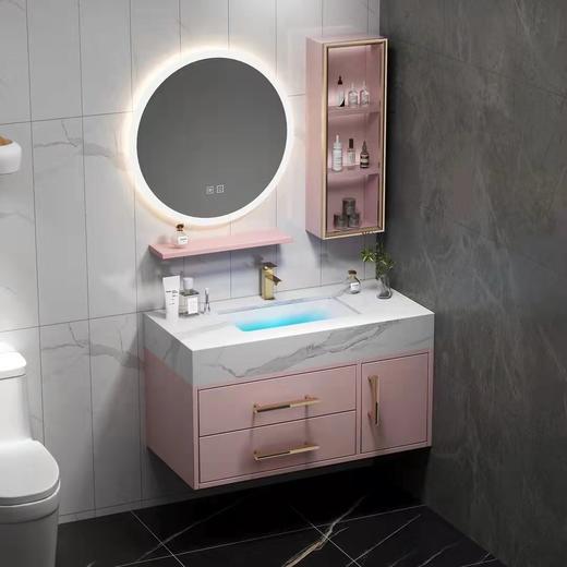 8028-70/80/90/100少女粉浴室柜 商品图1