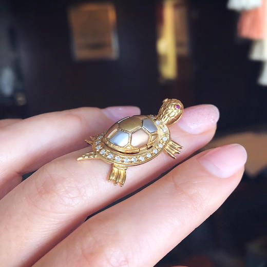 ONLY系列 姻缘 龟 （18K，PT900和24K混合工艺） 商品图1