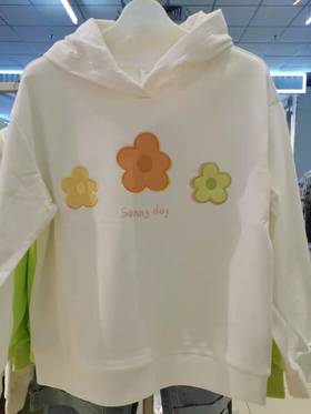 以纯女童连帽领休闲卫衣 编码 ：05041520