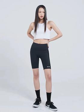 SPELLEDIT2022春季新款罗纹拼接5分打底裤女ins韩版鲨鱼裤瑜伽裤