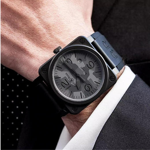 Bell & Ross 柏莱士 INSTRUMENTS系列 BR0392-CAMO-CE/SRB 腕表 商品图4