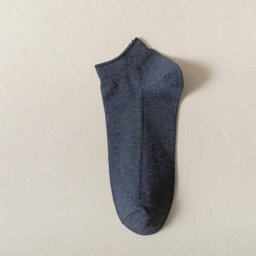 【男士船袜底部网面款】四季款纯棉双针脚底透气网眼男式船袜休闲男袜 商品图4