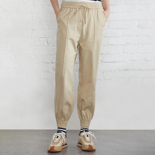 TeenieWeenie小熊2022夏季抽绳收腰显瘦休闲裤TTTC222303P 商品图0