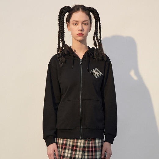 TeenieWeenie小熊22年春季新款宽松显瘦卫衣开衫外套TTMZ221101L 商品图0