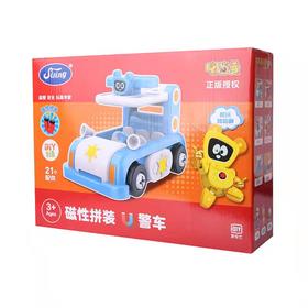 嘟当曼磁性拼装-警车SD017