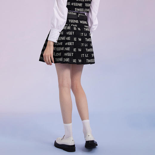 TeenieWeenie小熊百褶半身裙A字裙高腰显瘦裙甜酷少女感女春夏款TTWH221201T 商品图2