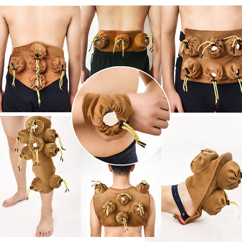 以艾为爱 咖色随身灸 艾灸罐 多联可选