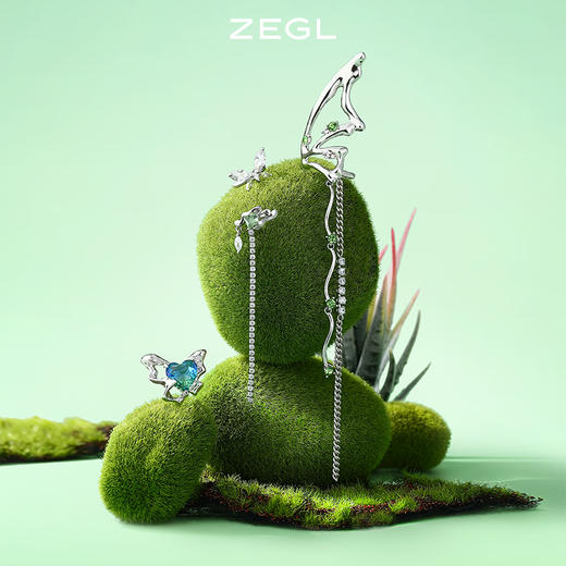 【SVIP积分兑换】ZEGL设计师绿野精灵春夏耳妆盘无耳洞女耳夹高级感耳骨夹耳环耳饰 商品图7