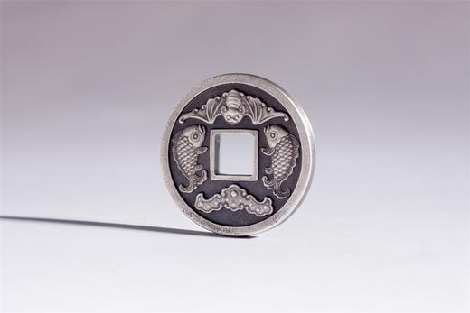 矩德泉坊 纯银手作 永乐通宝背吉庆有余 吉祥钱 487 商品图8