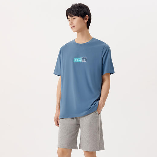Threegun三枪 【水柔棉】圆领男士短袖T恤-23499A011 商品图13