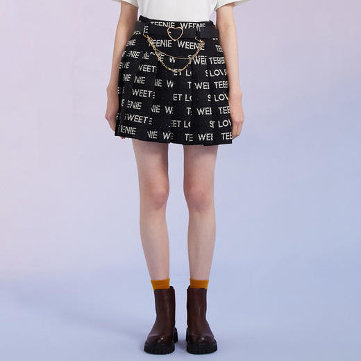 TeenieWeenie小熊百褶半身裙A字裙高腰显瘦裙甜酷少女感女春夏款TTWH221201T 商品图0