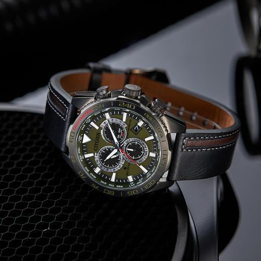 西铁城（CITIZEN）光动能电波对时万年历男表PROMASTER系列CB5037-17X 商品图3