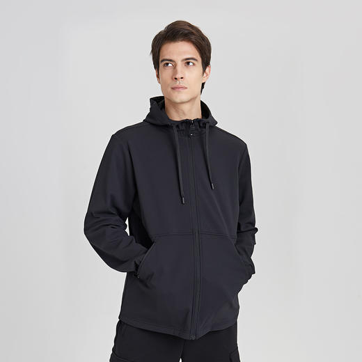 3D立体悬浮暖绒拉链连帽外套 商品图3