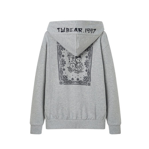 TeenieWeenie小熊22年春季新款宽松显瘦卫衣开衫外套TTMZ221101L 商品图5