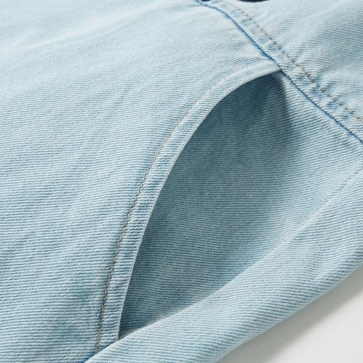 TeenieWeenie小熊2022春季新款女装宽松显瘦卡通刺绣牛仔裤背带裤TTTV222301P 商品图4