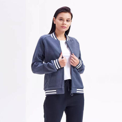 女士羊羔绒棒球外套 商品图4