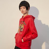 TeenieWeenie小熊春季新款国潮卡通刺绣红色连帽卫衣TTMW221103L 商品缩略图1