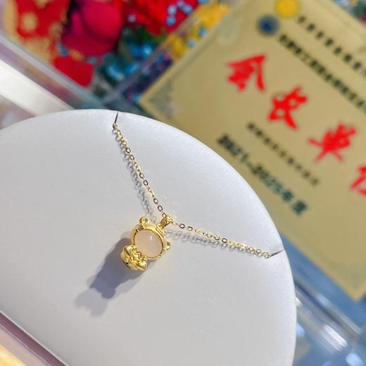 金麒麟 麒麟瑞祥 足金和田玉吊坠 商品图2
