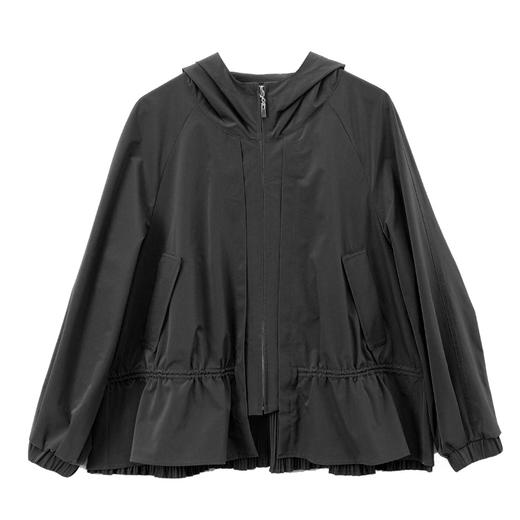 玳莎荷叶边时尚短款连帽外套2022新款纯色通勤外套女  CA37304 商品图1