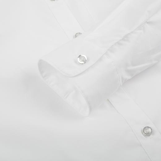 TeenieWeenie小熊2022新款春学院风白色衬衫长袖衬衣TTYA221202P 商品图4