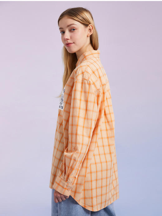 TeenieWeenie小熊2022夏季格纹衬衫学院风长袖衬衣TTYC222301T 商品图4