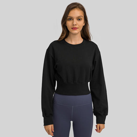 秋冬新款宽松休闲收腰运动卫衣女 商品图6