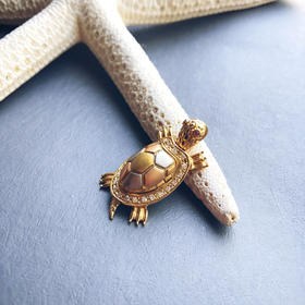 ONLY系列 姻缘 龟 （18K，PT900和24K混合工艺）