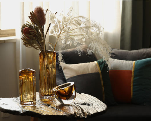 2022.3月新款加厚三角玻璃花瓶 商品图5