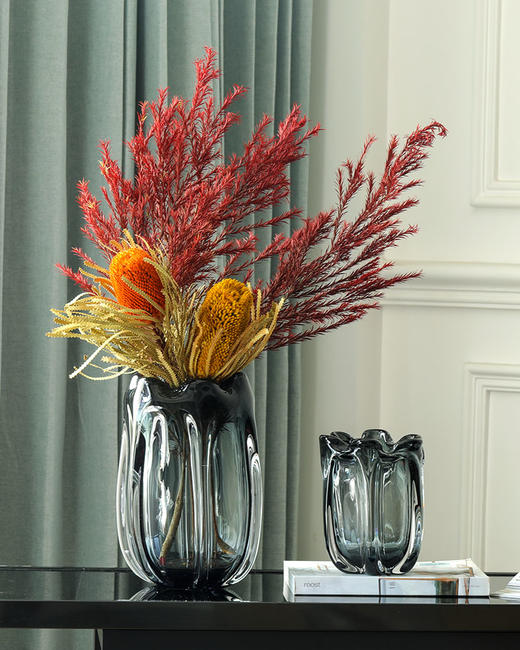 2022.3月新款花苞形状玻璃花瓶厚重 商品图3