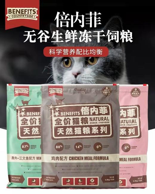 倍内菲无谷牛肉羊肉猫粮6.8kg 商品图2