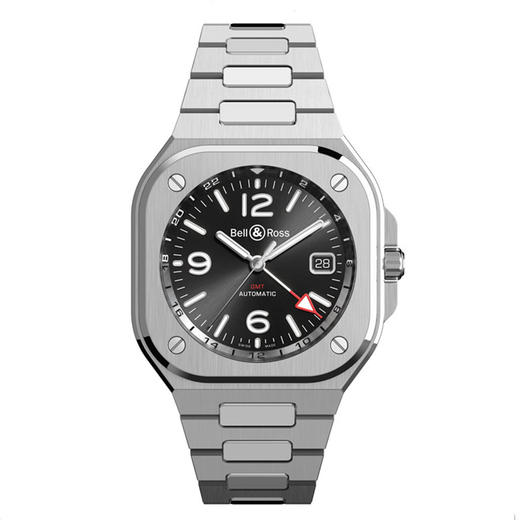Bell & Ross 柏莱士瑞士表全自动机械手表都市商务男士款轻奢风腕表GMT两地时间表 BR05G-BL-ST/SRB  BR05G-BL-ST/SST 商品图1