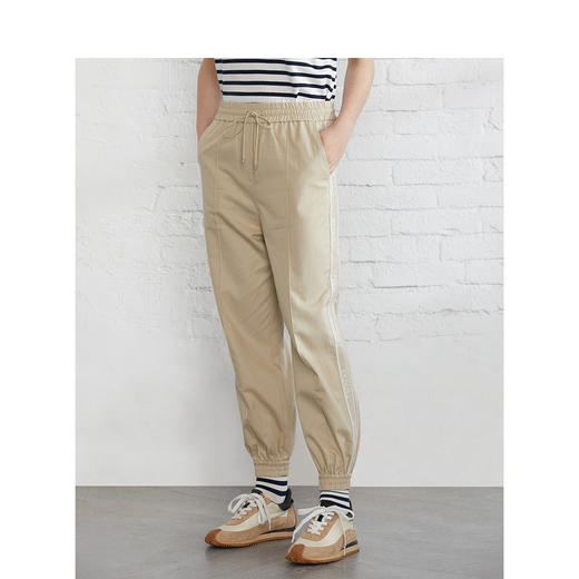 TeenieWeenie小熊2022夏季抽绳收腰显瘦休闲裤TTTC222303P 商品图3