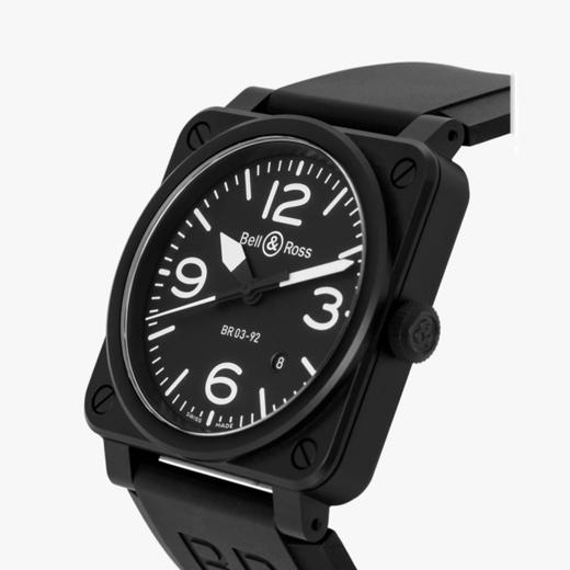 Bell & Ross 柏莱士 瑞士进口腕表经典方表全自动机械手表 BR0392-BL-CE 商品图1