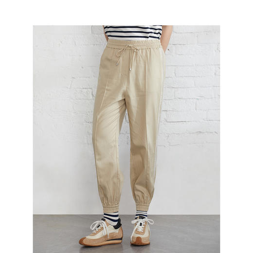 TeenieWeenie小熊2022夏季抽绳收腰显瘦休闲裤TTTC222303P 商品图2