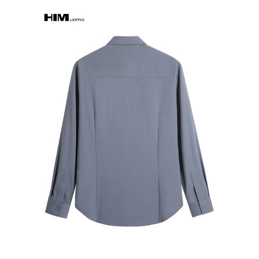HIM漢崇  男士通勤上班商务正装宴会婚礼长袖衬衫2026春夏 商品图1