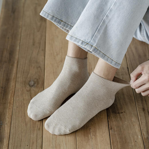 【男士船袜底部网面款】四季款纯棉双针脚底透气网眼男式船袜休闲男袜 商品图7