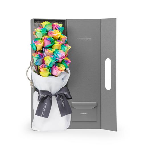 roseonly鲜花玫瑰经典系列恒久花盒许愿