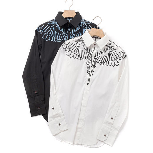 断码清仓特价 轻奢级牛货 万针刺绣长袖衬衫 商品图1