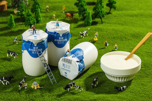 新疆马三三 原味老酸奶益生菌发酵 无添加儿童口味180g*12罐 商品图1