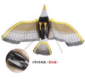 电动发光老鹰 吊线玩具头部闪光有叫声音乐电动吊线飞鹰鹦鹉玩具