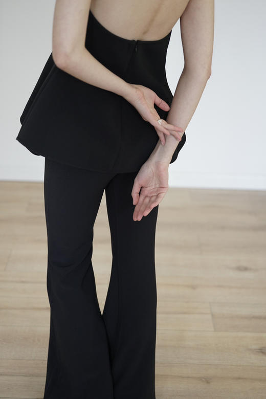 Viktoria Chan | SS22011 Morgan flared trousers [长裤 黑] 商品图2