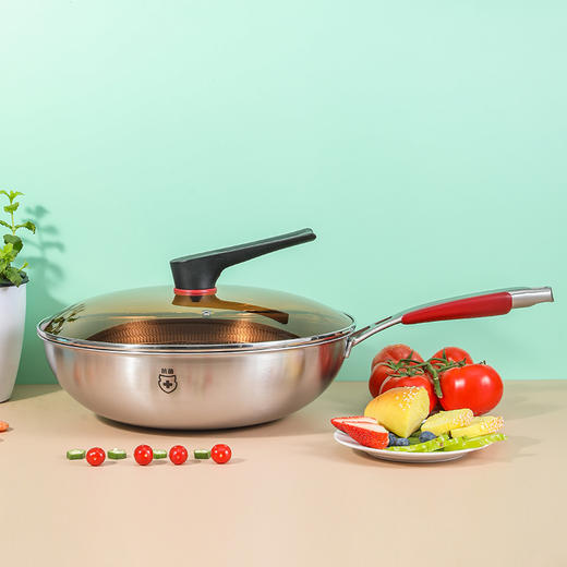 【品牌直发】康巴赫官方第四代抗菌不锈钢蜂窝家用电磁炉炒菜旗舰店新款不粘锅 商品图3